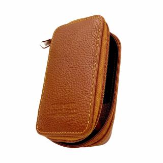 PARKER LP4 Skórzane Etui na Maszynkę i Żyletki Brązowe