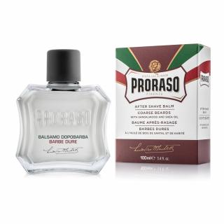 PRORASO After shave Balm Balsam po goleniu, linia czerwona, Drzewo sandałowe i masło Shea, 100ml