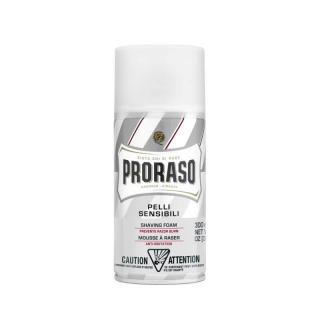 PRORASO WHITE Pianka do golenia do skóry wrażliwej, Linia Biała, 300ml