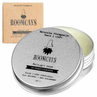 ROOMCAYS Matujący krem do twarzy z zarostem SPF15, 60ml