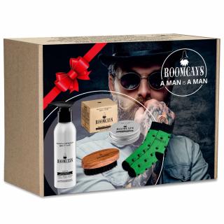 ROOMCAYS Zestaw do brody - Szampon do brody + Balsam do brody + Kartacz + Skarpetki