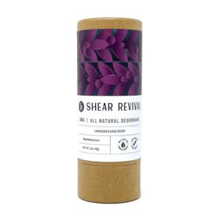 Shear Revival Ora All Natural Deodorant Lavender  Sage - Wegański dezodorant w sztyfcie, 56g