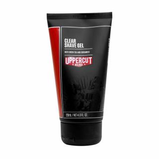 Uppercut Deluxe Clear Shave Gel - Przezroczysty żel do golenia do precyzyjnego golenia, 120ml