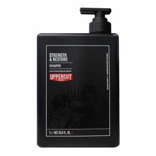 Uppercut Deluxe Strenght  Restore Shampoo - Wzmacniający i regenerujący szampon do włosów, Barber Size, 1000ml