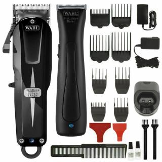 WAHL Combo Zestaw: Maszynka Super Taper Cordless Black i Trymer Beret Black