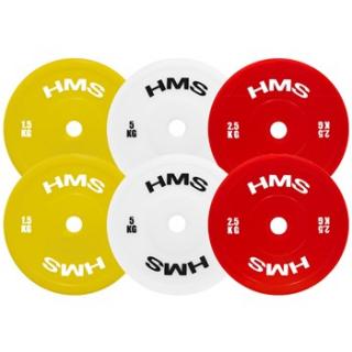 TALERZE OLIMPIJSKIE PE 2 x 2.5 KG RED HMS TPP02