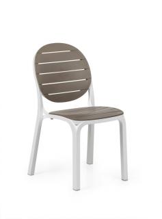 Krzesło Erica Nardi białe-tortora