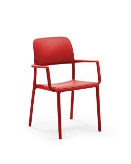 Krzesło ogrodowe Riva Nardi czerwone