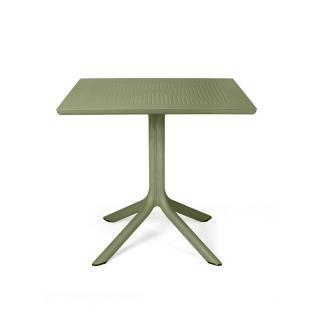 Stół CLIP Nardi 80 x 80cm Zielony Agave