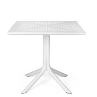 Stół ogrodowy CLIP 80x80 cm biały | Nardi