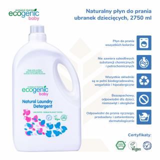 BABY, Hipoalergiczny płyn do prania ubranek dziecięcych, bezzapachowy, 2750 ml