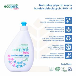 BABY, Płyn do mycia butelek, smoczków i zabawek, bezzapachowy, 500 ml