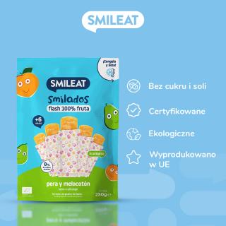 BIO Gruszkowo-brzoskwiniowe lody do zamrożenia, Smilado, 5x50 g