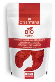 BIO Henna do włosów, Mahoniowa Czerwień, 100 g