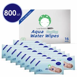 Chusteczki wodne Aqua Water Wipes KARTON 800 szt. (16 op. po 50 szt. )