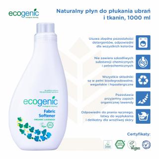 Hipoalergiczny płyn do zmiękczania, Lawenda, 1000 ml