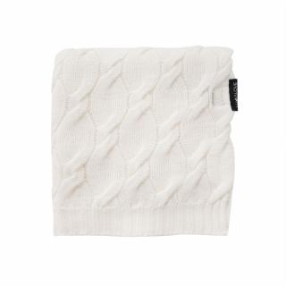 Kocyk z wełny merino - kokos, kolekcja PREMIUM
