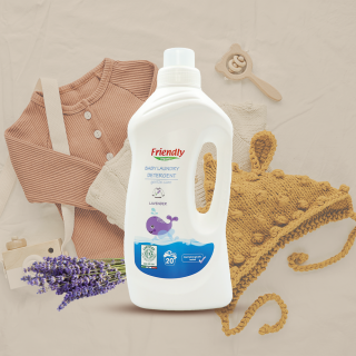 Lawendowy płyn do prania ubranek dziecięcych, 20 prań, 1 L