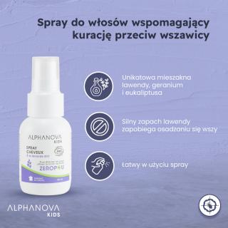 Naturalny spray wspomagający kurację przeciw wszawicy, 50 ml