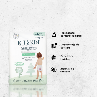 Pieluchomajtki dla dzieci hipoalergiczne, rozmiar 4 (9-15kg), 22 sztuki