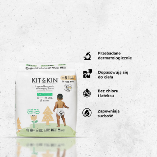 Pieluchomajtki dla dzieci hipoalergiczne, rozmiar 5 (12-17 kg), 20 sztuk