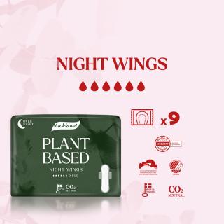 Podpaski ze skrzydełkami na noc PLANT BASED, 9 sztuk