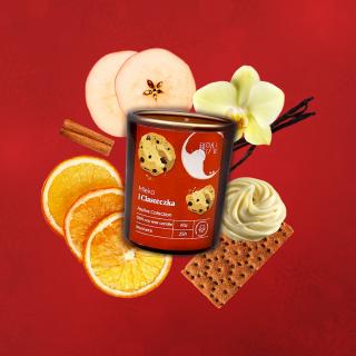 Świeca sojowa w szkle Mleko i Ciasteczka, Kolekcja Festive, 60 g