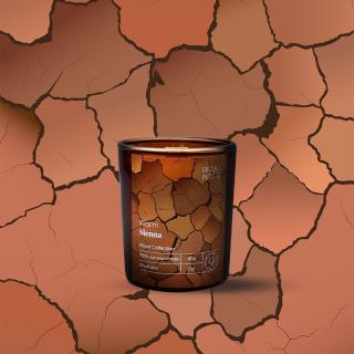 Świeca sojowa w szkle Warm Sienna, Kolekcja Mood Stories, 60 g