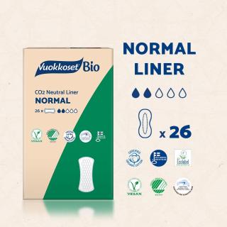 Wkładki higieniczne BIO NORMAL, 26 sztuk