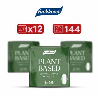 ZESTAW 144 podpasek PLANT BASED ze skrzydełkami, 12 opakowań po 12 sztuk