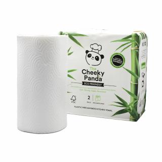 Zestaw Cheeky Panda, Ekologiczne kuchenne ręczniki papierowe, 2 rolki + TRI-BIO, Probiotyczny spray do czyszczenia kuchni, 420ml