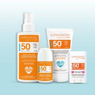 Zestaw kosmetyków do opalania SPF 50, 4 produkty