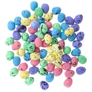JAJKA STYROPIANOWE NAKRAPIANE 1,8 CM, 80 SZT., MULTIKOLOR