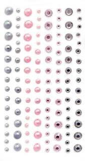 Kryształki i perły samoprzylepne, 120 szt. modern chic