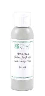 METALICZNA FARBA AKRYLOWA, 60 ML - SILVER