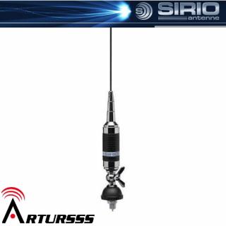 Antena CB Sirio Super Carbonium 27  montażowa + kabel 4m