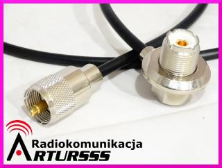 Kabel antenowy z wtykiem UC1 do cbradia i głowicą UHF [ PL SO-239 ]