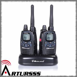 Radio PMR/LPD Midland G7 PRO  DUO-PACK ( dwie sztuki )  Nowy Model 2016