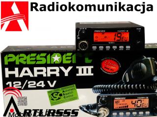 Zestaw CBradio President Harry III ASC  + Sirio AS-100  MAG145