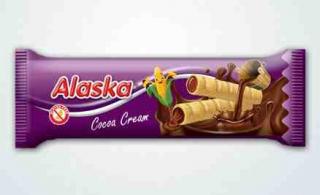 Alaska - rurki kukurydziane nadziewane kremem kakaowym 18g