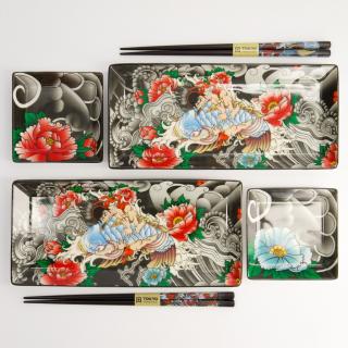 2 osobowy zestaw do sushi Kawaii Yakuza carp