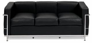 3 osobowa sofa inspirowana projektem LC2 Le Corbusiere