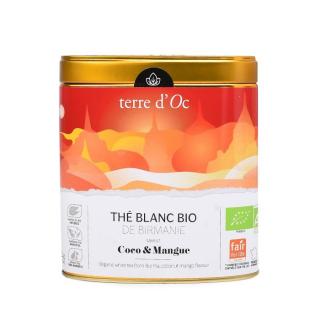 Biała herbata kokos mango Terre d'Oc 40 g