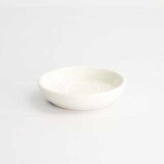 Biały porcelanowy okrągły spodek 9 cm
