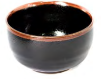 Czarna japońska porcelanowa miska 12,7 cm