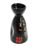 Czarna karafka do sake 150 ml