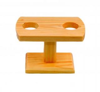 Drewniany podwójny stojak na temaki sushi