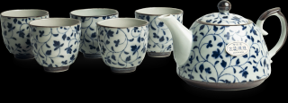 Japoński 4 osobowy porcelanowy zestaw do herbaty 600 ml