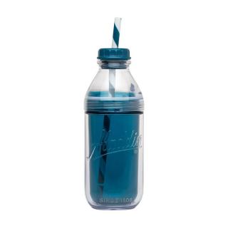 Morska butelka z podwójną ścianką i słomką Aladdin Cold 0,47 L