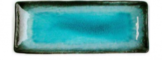 Niebieski talerz do sushi 28,6 cm